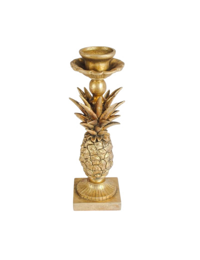 Bougeoir Ananas doré