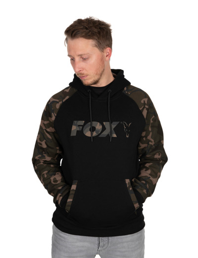 hoody black camo raglan  fox