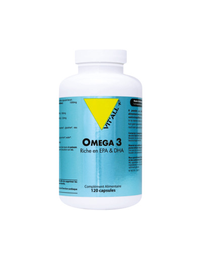 Oméga 3-1000mg-120 capsules-Vit'all+