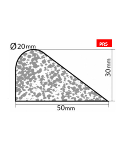 Bourrelet profilé mousse PR5 – 2m