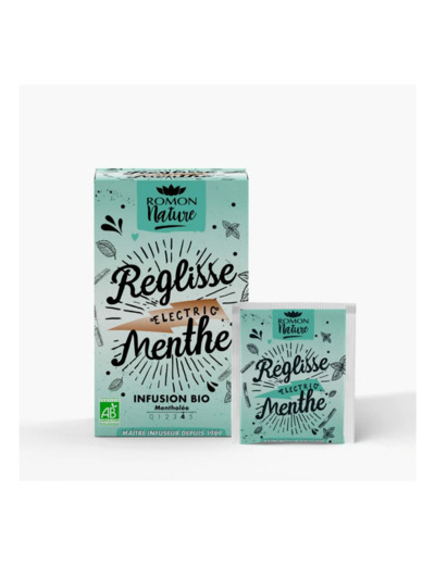 TISANE REGLISSE MENTHE 16X1,8G Romon Nature