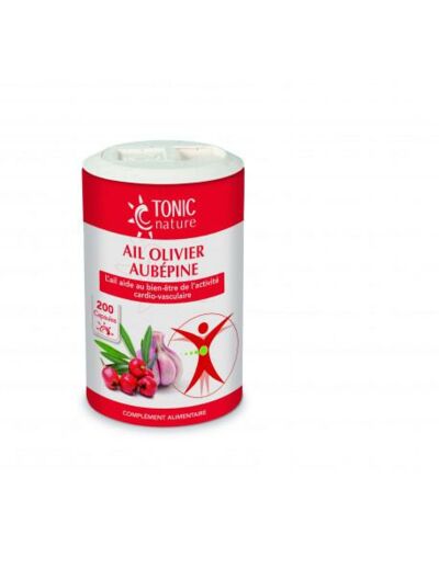 Ail+Olivier+Aubépine-200 capsules-Tonic Nature