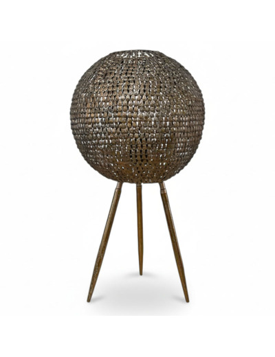 Lampe rayonnement doré sur pied 31x31x33cm