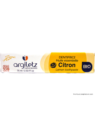 Dentifrice Citron Ecocert 75ml