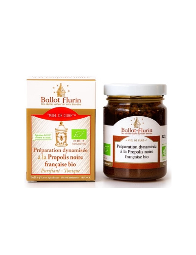 Miel de Cure à la propolis noire (préparation dynamisée) 125g