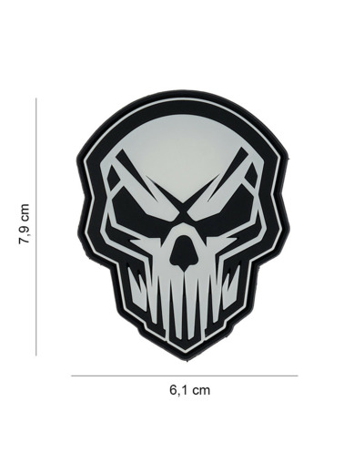 Patch 3D Crâne en colère