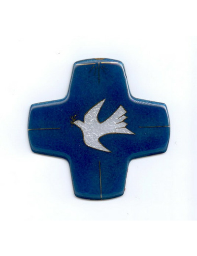 Croix SAINT ESPRIT 9,7x9,7cm - EMAUX DU LIBAN