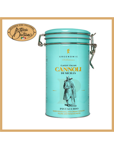 Boite métal cannoli pistache 200g
