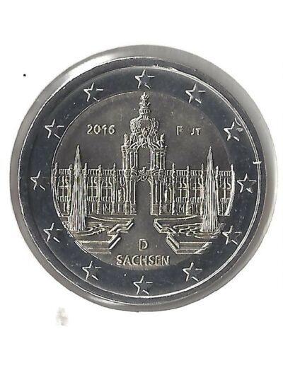 ALLEMAGNE 2016 F  2 EURO COMMEMORATIVE SASCHEN SUP