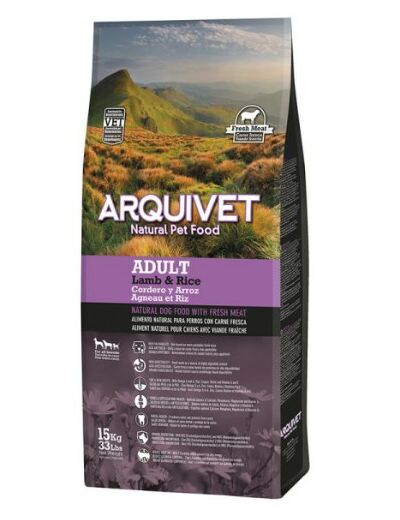 Croquettes Arquivet "DOG ADULT" Agneau & Riz - 2 FORMATS