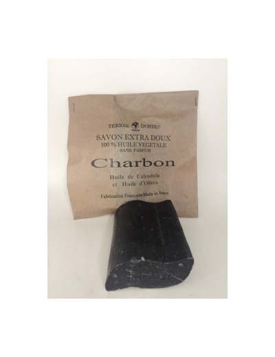 Savon extra doux au Charbon 100% végétal