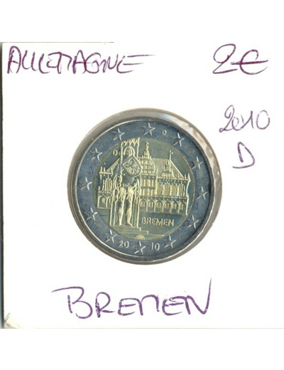 Allemagne 2010 D 2 EURO COMMEMORATIVE BREMEN SUP