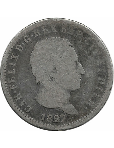 SARDAIGNE 2 LIRE CHARLES-FELIX 1827 P B+