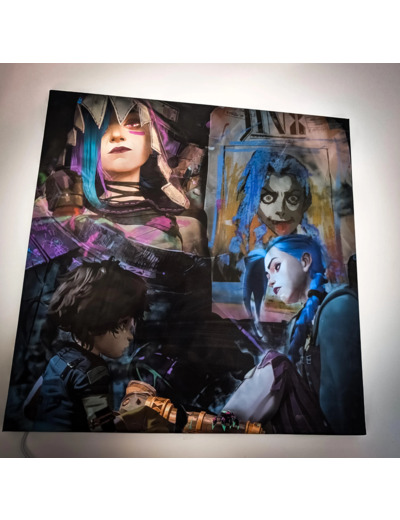 Tableau Jinx et Isha  Format 50x50 cm