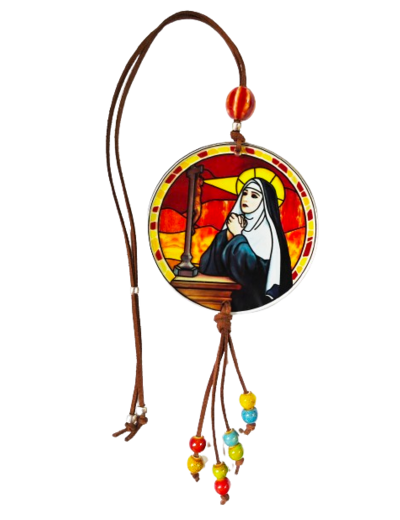 Pendentif pour voiture Acrylique D88mm - SAINTE RITA
