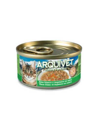 Émincés en sauce Arquivet au thon blanc & légumes 80g