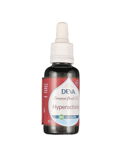 Composé Floral n°22 Sans Alcool Hyperactivité Bio 30ml