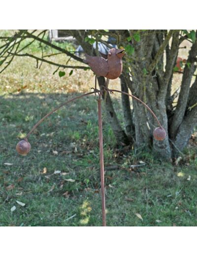 Mobile balancier jardin oiseau 36x12x113cm