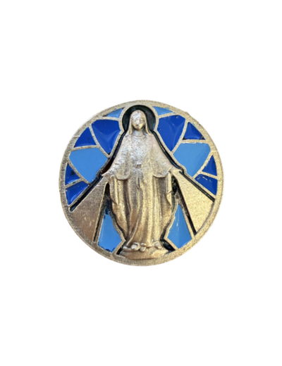 Magnet en métal relief 30mm - Bicolore - Miraculeuse
