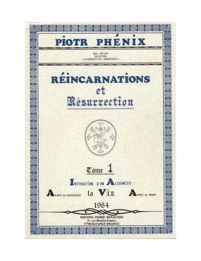 Réincarnations et résurrection tome 1 – Instruction d’un alchimiste