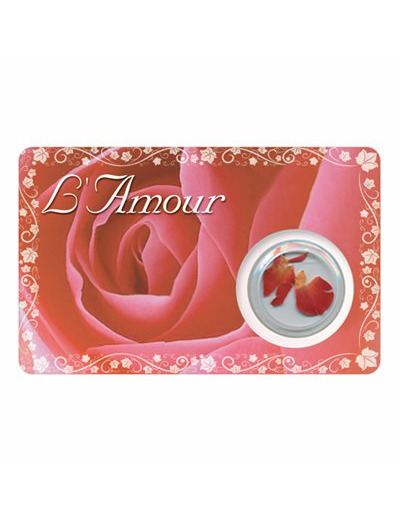 Carte-prière avec insertion AMOUR-anglais