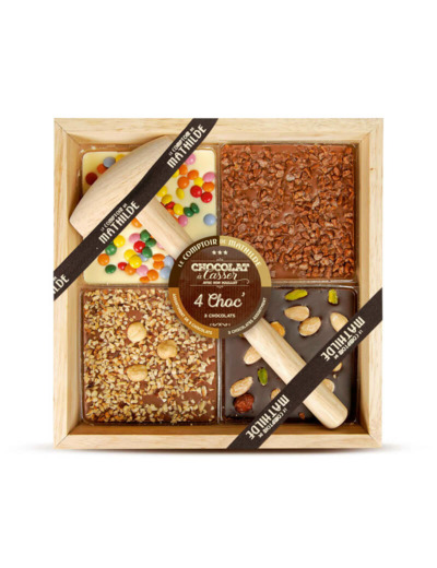 Chocolat A Casser 4 Choc Assortiment 3 Chocolats 350G