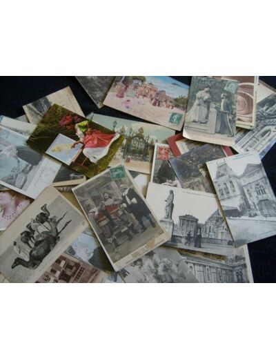 100 CARTES POSTALES ANCIENNES CPA écrites et non écrites