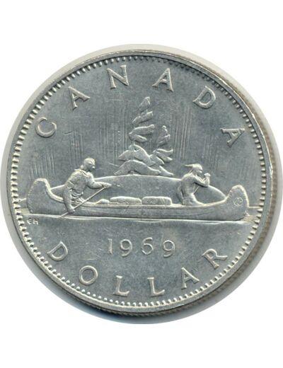CANADA 1 DOLLAR ELISABETH II 1969 TTB+ (W 76.1)