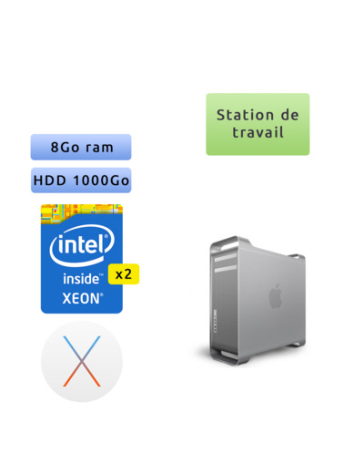 Apple Mac Pro 5,1 Eight Core Xeon 2.4Ghz A1289 (EMC 2314-2) - Station de Travail