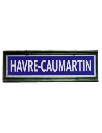 Mini plaque métro Havre-Caumartin