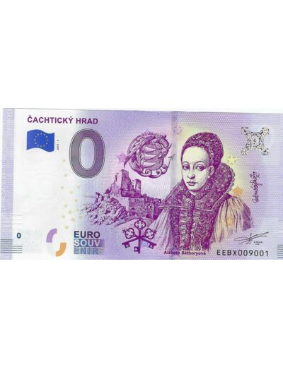 SLOVAQUIE 2019-1 CACHTCKY HRAD BILLET SOUVENIR 0 EURO TOURISTIQUE NEUF