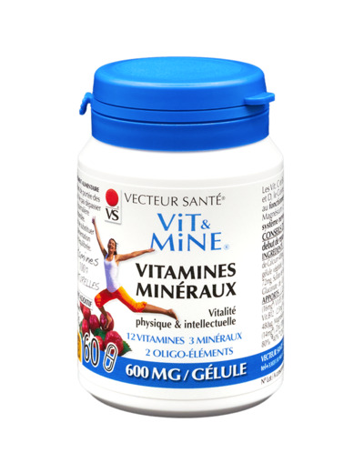 Vit&Mine vitamines minéraux-60 gélules-Vecteur santé