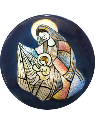 Vierge de l'abri D10,5cm - EMAUX DU LIBAN