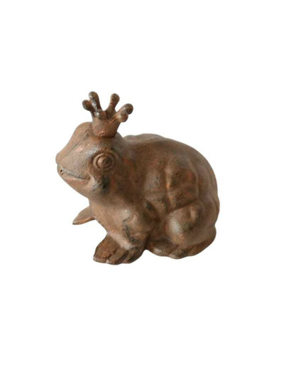 Figurine grenouille en fonte 11x13x13cm