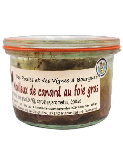 Moelleux de canard au foie gras