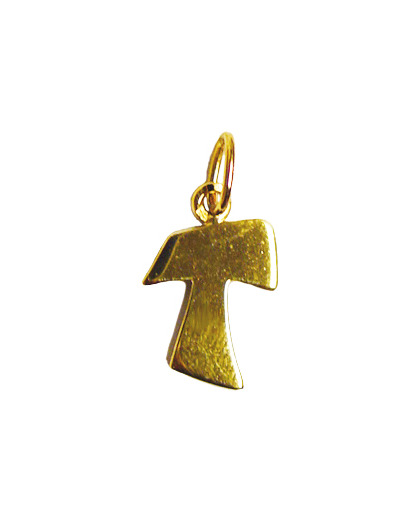 Croix Tau en Plaqué Or 16mm