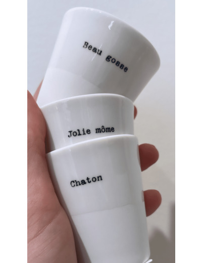 Tasse Expresso Jolie môme Blanc - Sophie Masson