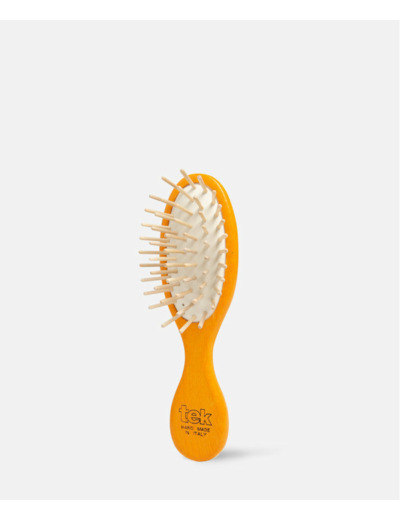 Mini Brosse ovale en Frêne colorées-Tek