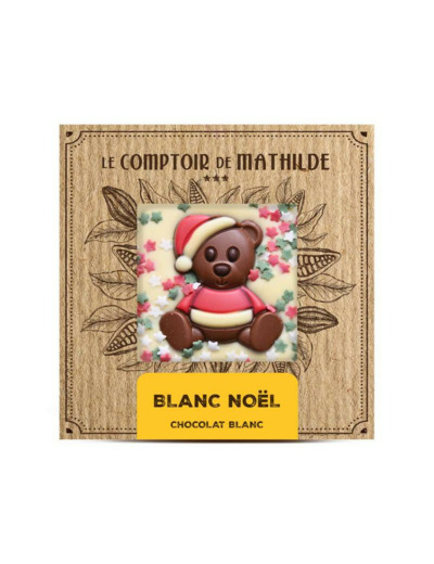 Tablette Chocolat Blanc Noël 80G
