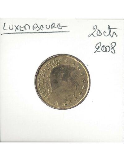 Luxembourg 2008 20 CENTIMES SUP