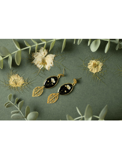 Boucles d'oreilles "Nuit d'automne"