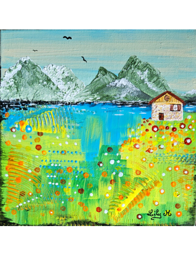 Tableau 3D 20x20 cm Série "Home Sweet Home" #4