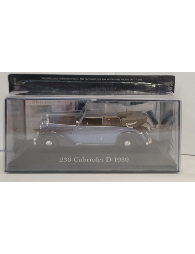 MERCEDES 230 CABRIOLET D 1939 1/43 BOITE D'ORIGINE