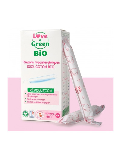 Tampons hypoallergéniques avec Applicateur NORMAL x16