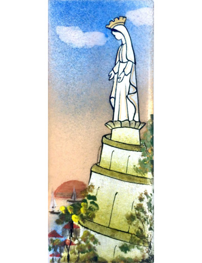 Notre Dame du Liban 15,5X6,5cm - EMAUX DU LIBAN