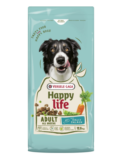 Croquettes HAPPY LIFE Adulte Saumon - 12.5KG