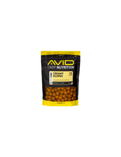 boilies creamy scopex avid carp