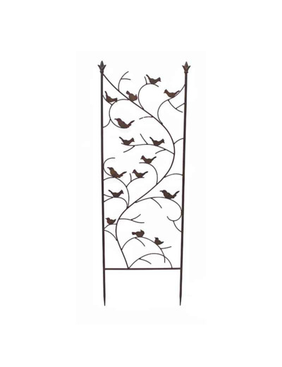 Treillage oiseaux fer 40x2x120cm
