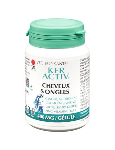 Ker'Activ-cheveux et ongles-60 gélules-Vecteur santé