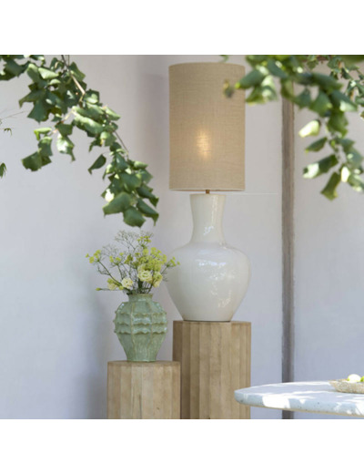 Vase céramique vert Loseto 26x26x35cm